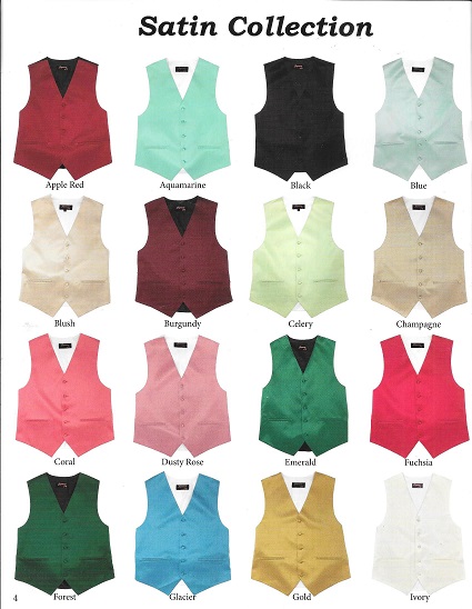 VESTS - most popular - Daytona Tuxedos